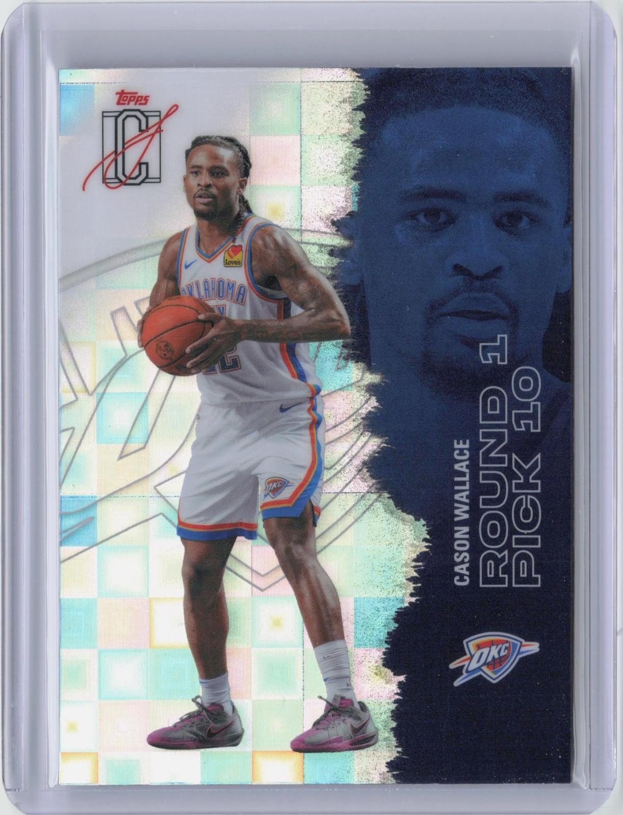 2025-26 Topps Signature Class #31 Cason Wallace Chrome Pandora Refractor