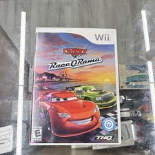 THQ Cars Race-O-Rama Nintendo Wii Racing E NTSC-U/C Wii Wheel Case Manual