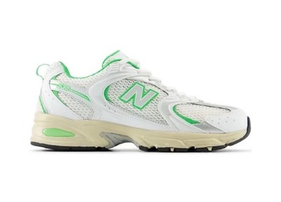 New Balance 530 Men's 8.5D White Green Running Sneakers MR530EC