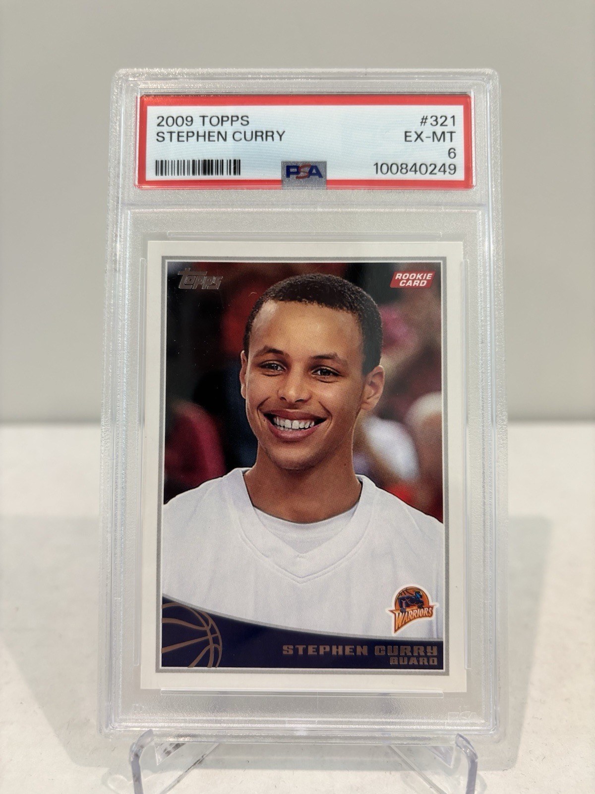 2009 TOPPS #321 STEPHEN CURRY ROOKIE RC PSA 6