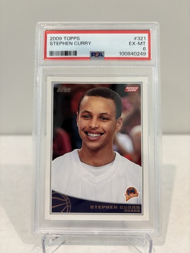 2009 TOPPS #321 STEPHEN CURRY ROOKIE RC PSA 6