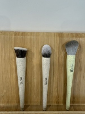 Beter Natural Fiber Slanted Foundation contour Blush Brush Makeup Brush Set of 3