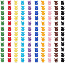 200 PCS Mini Baby Bear Counters,Plastic Bears,Small Counting Classification Bear