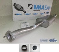 Imasaf Auspuff Mitteltopf für Toyota Land Cruiser 90 (J9) 5-TüRer 3.0 Td+ZubehöR