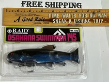 Raid Japan Osakana Swimmer 145 Slow Sink Shikkoku Shad Swimbait FREE SHIPPING