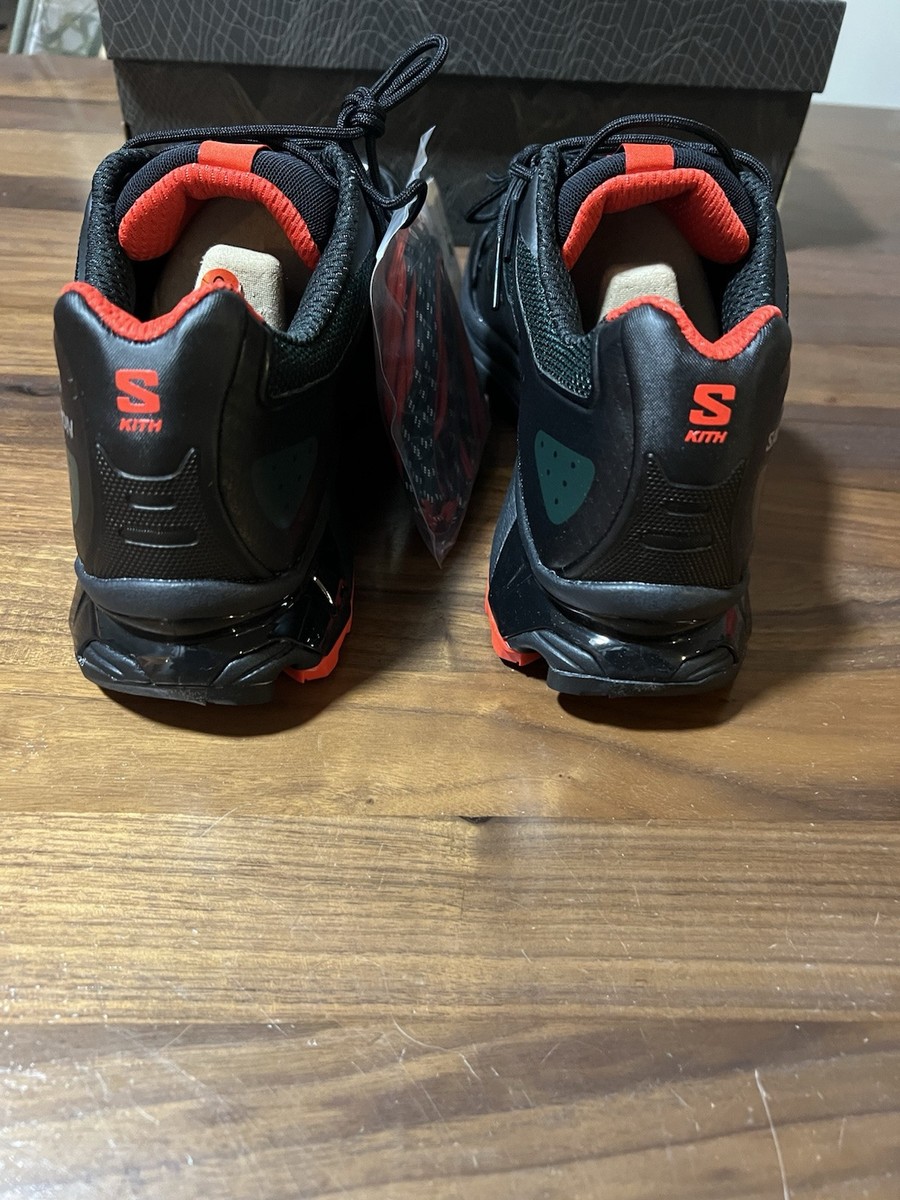Kith for Salomon XT-4K BLACK / SCARAB / FIERY RED Men's Size 11