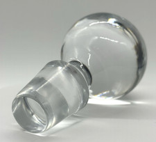 Vintage Clear Crystal Decanter Stopper Replacement Round Ball Top Barware