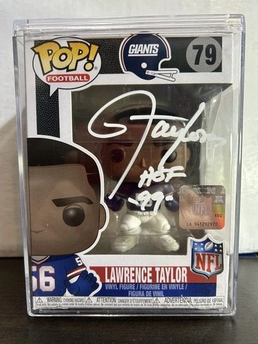 Lawrence Taylor Signed (New York Giants Throwback) NFL Football Funko Pop 79