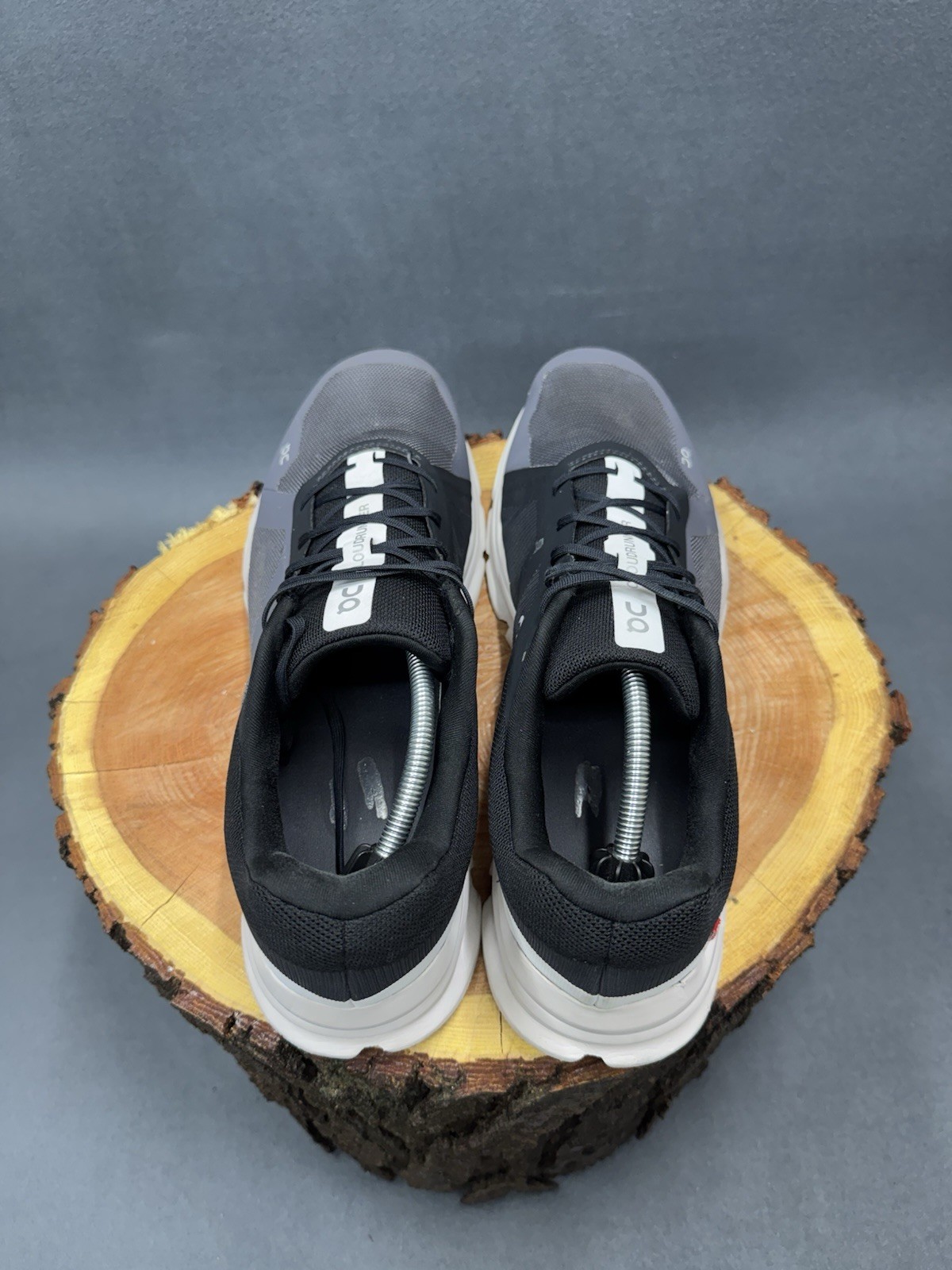 On Cloudrunner Men’s Size 14 Eclipse and Frost Gr… - image 3