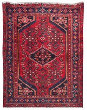 Amazing Hand Knotted Vintage Tribal Hamidoun Wool Area Rug 6 x 4 Ft