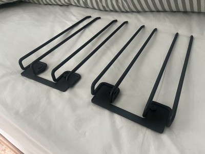 String Furniture 2x Kleiderbügelregal schwarz Metall