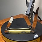 Case Stockman 3318 CV 3-Blade Slipjoint Pocketknife, Yellow Synthetic Handle — photo 1