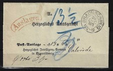 L735) Braunschweig Auslagen Brief Braunschweig 1871