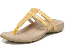 Vionic Elvia Sandal Womens 11 Marigold Yellow Arch Support Orthotic New