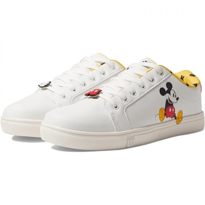Mickey Mouse Word Scramble Men's Court Sneakers White