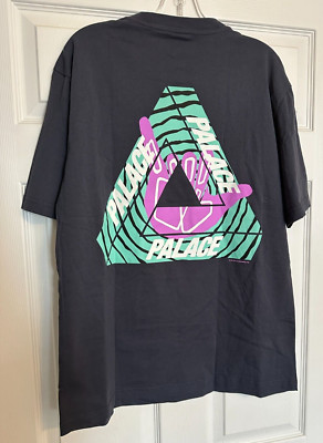 Palace Skateboards Tri-Zooted Shakka Navy T-Shirt Large Blue