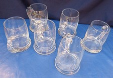 12764. Biergl&auml;ser  -  Humpen  -  klar  -  6 St&uuml;ck  -  rundliche Form