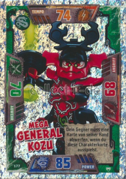 LEGO Ninjago SERIE 2 Sammelkarten - 177 - Mega General Kozu -Mega