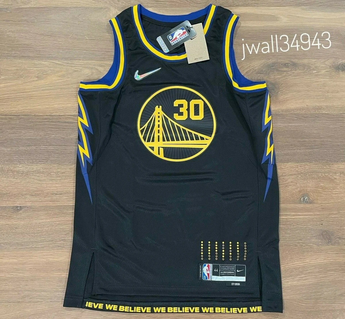 100% Authentic Stephen Curry Nike Warriors City Oakland Jersey