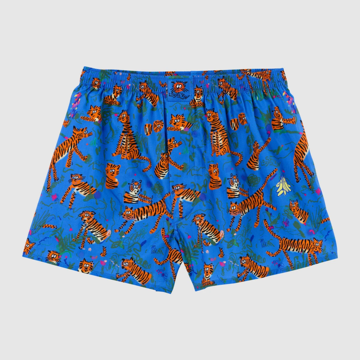 Little Blue House Boxer Uomo Divertenti Con Stampe, Elastico In Vita, Small