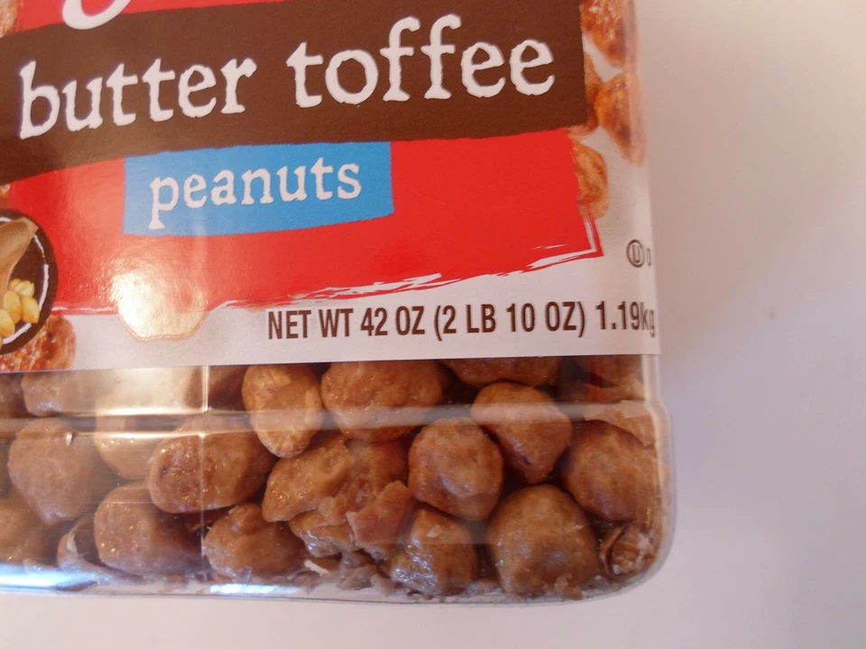 Snack de nueces Fisher Butter Toffee Peanuts 42 OZ High Protien 42 OZ Foto 3 de 3