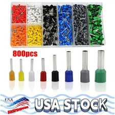 Connectors Cord Wire Crimp Cable Pin End Bootlace Ferrule Terminals Kit 800PCS