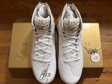 Autographed Signed Steph Curry 3Zer0 Gold Super Rare Sneakers.