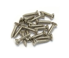 20 Guitar Pickguard Screws for Strat Tele Electric Guitar Bass Chrome Color