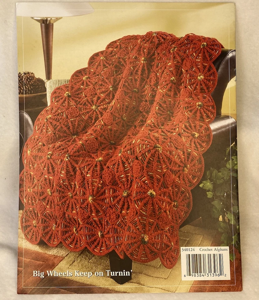 Patrones de ganchillo de Navidad Herrschners Feliz celosía de rosas salvajes afgano 440124 Foto 3 de 4