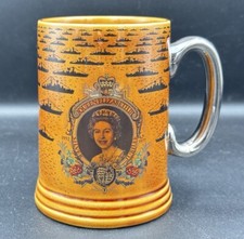 Lord Nelson Pottery  Silver Jubilee 1977 Fleet Review Tankard READ DESCR