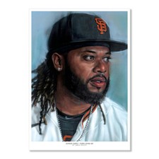 JOHNNY CUETO 2021 Topps Living Set Fine Art Print #380 #d /40, 10x14 