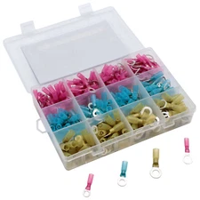 Electriduct Heat Shrink Ring Terminals - 12-10AWG - 16-14AWG - 22-16AWG - Packs