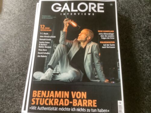 NEU Galore Interviews Magazin Nr.45 03/2021 Benjamin von Stuckrad-Barre NEU - Bild 1 von 1