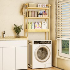 Large Bathroom Organizer Rack Over The Toilet 3-Tier Cabinet w/ Adjustable Shelf
