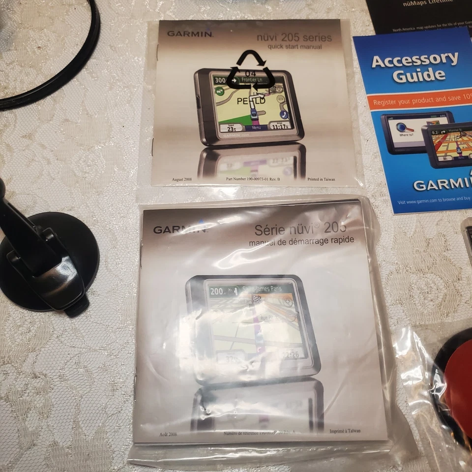 Garmin Nuvi 265T Navigation System GPS Unit Lifetime Traffic Tested Working Used - Image 4 of 4