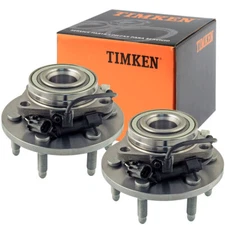 4WD TIMKEN Front Wheel Hub Bearings for Escalade Subrban 1500 Tahoe 6 Lugs w/ABS