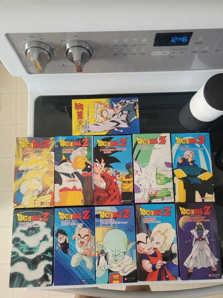 Dragon Ball Z Uncut 2001 FUNIMATION VHS LOT DBZ ANDROID GARLIC JR