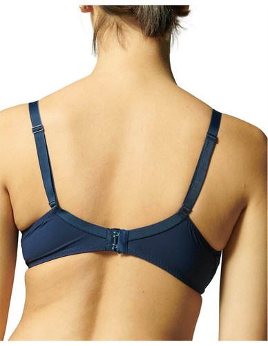 French Simone Perele SAGA 14B/36B Full Plunge Bra Sz 4 Tanga Endless Blue Rp$210 - Bild 6 von 9