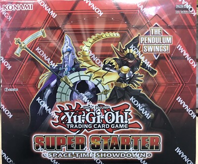 yugioh space time showdown card list Yu-Gi-Oh! 1st Edition Super Starter Space-Time Showdown Box of 10 Starter  Boxes
