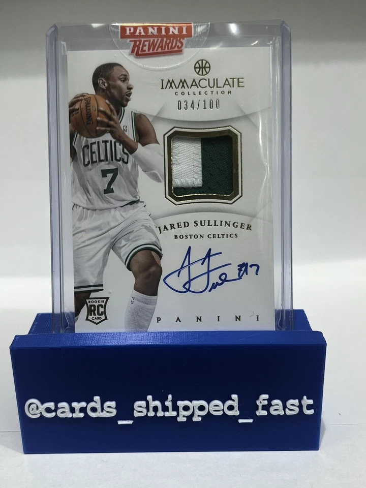 BOTH 2012-13 Immaculate JARED SULLINGER ROOKIE PATCH AUTO RPA Buckeyes / Celtics - Image 4 of 4