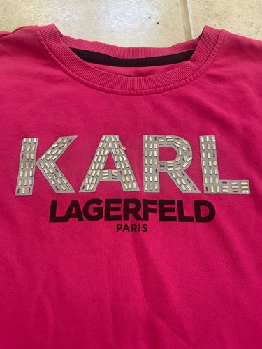 Karl Lagerfeld PARIS Pink Logo Bling 