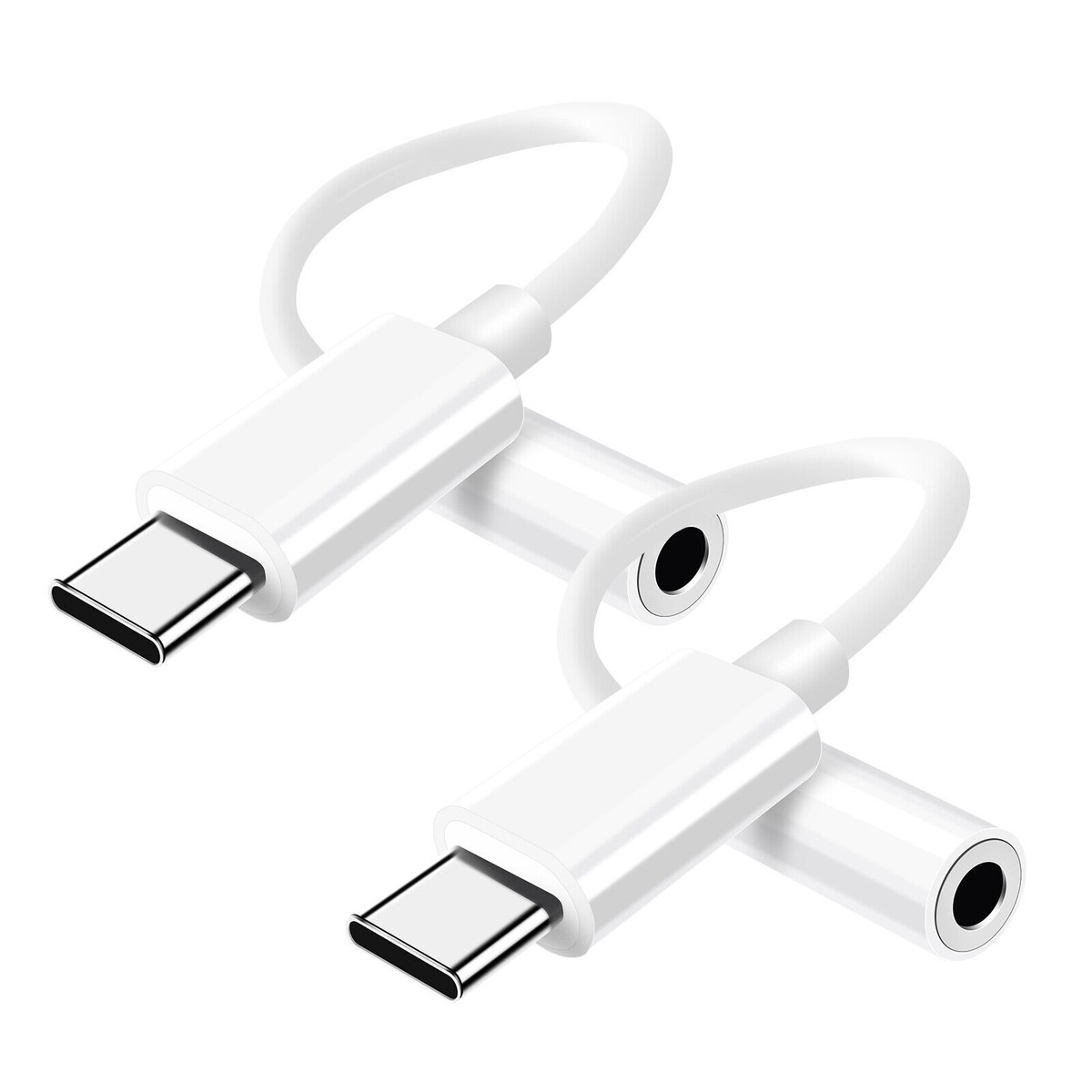 2X For Samsung Galaxy A55 A54 A35 USB-C to 3.5mm Aux Jack Adapter
