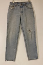 Vintage Levi's 560 Distressed Loose Fit Tapered Leg Jeans Mens 33x32 USA Made