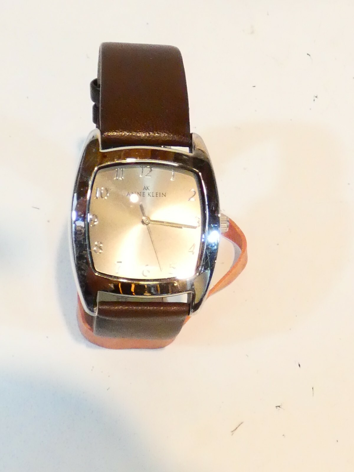 ANNE KLEIN Ladies Watch Leather Band Y121E Runs Nice Perfect eBay