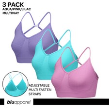 3 Pack Seamless Comfort Bras Everyday Bra Non Padded Non Wired Stretch Plus Size