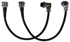 Lot of 2 Workman CP4 CB Radio Mic Extension 10" Cable 4-Pin Female to 4-Pin Male