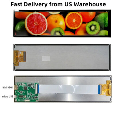 8.8''1920x480 IPS LCD Screen HSD088IPW1 CPU GPU Sub Display Mini HD MI MIPI Board
