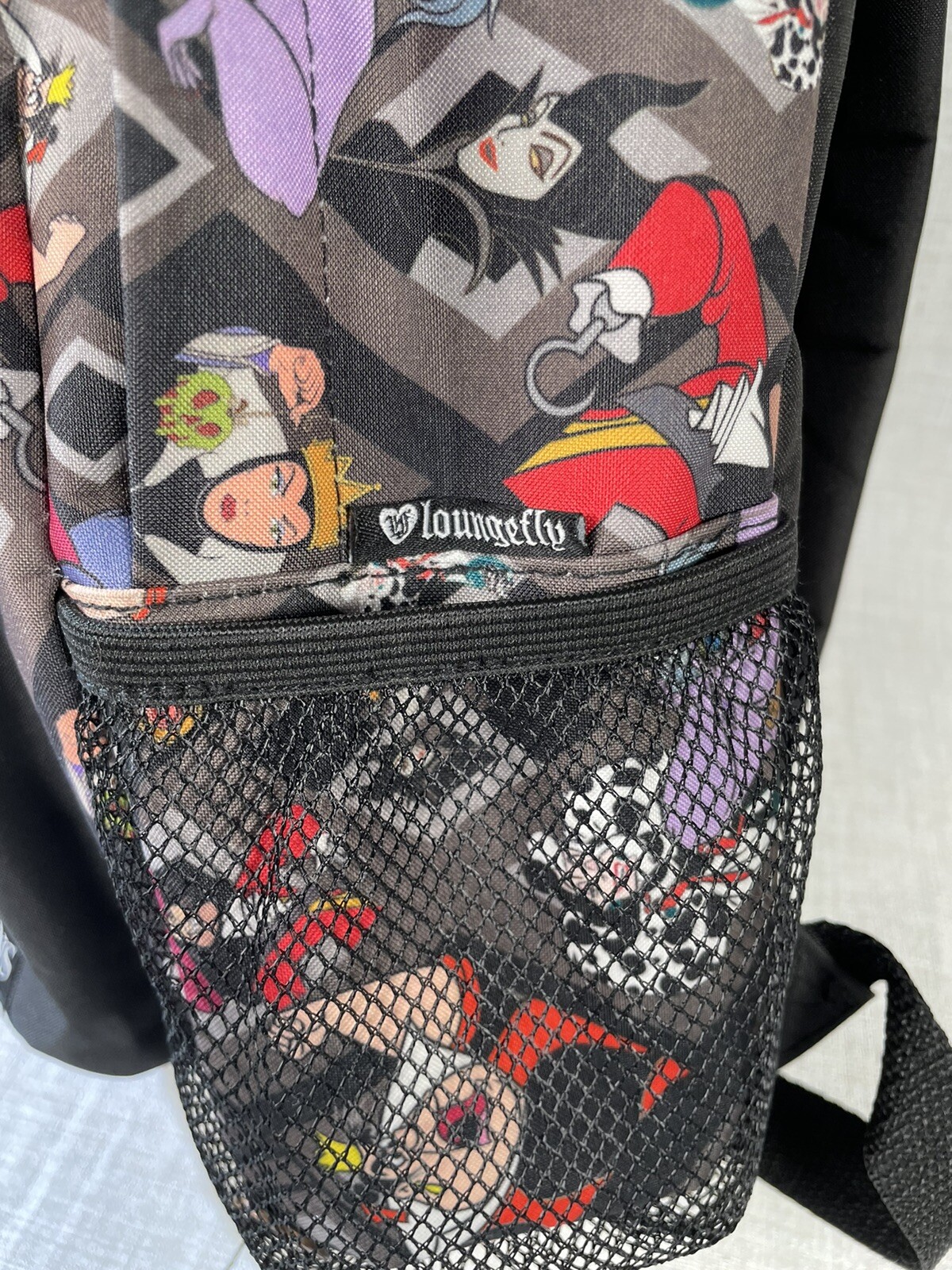 Loungefly Disney Villains Print Full Size Backpack Gem