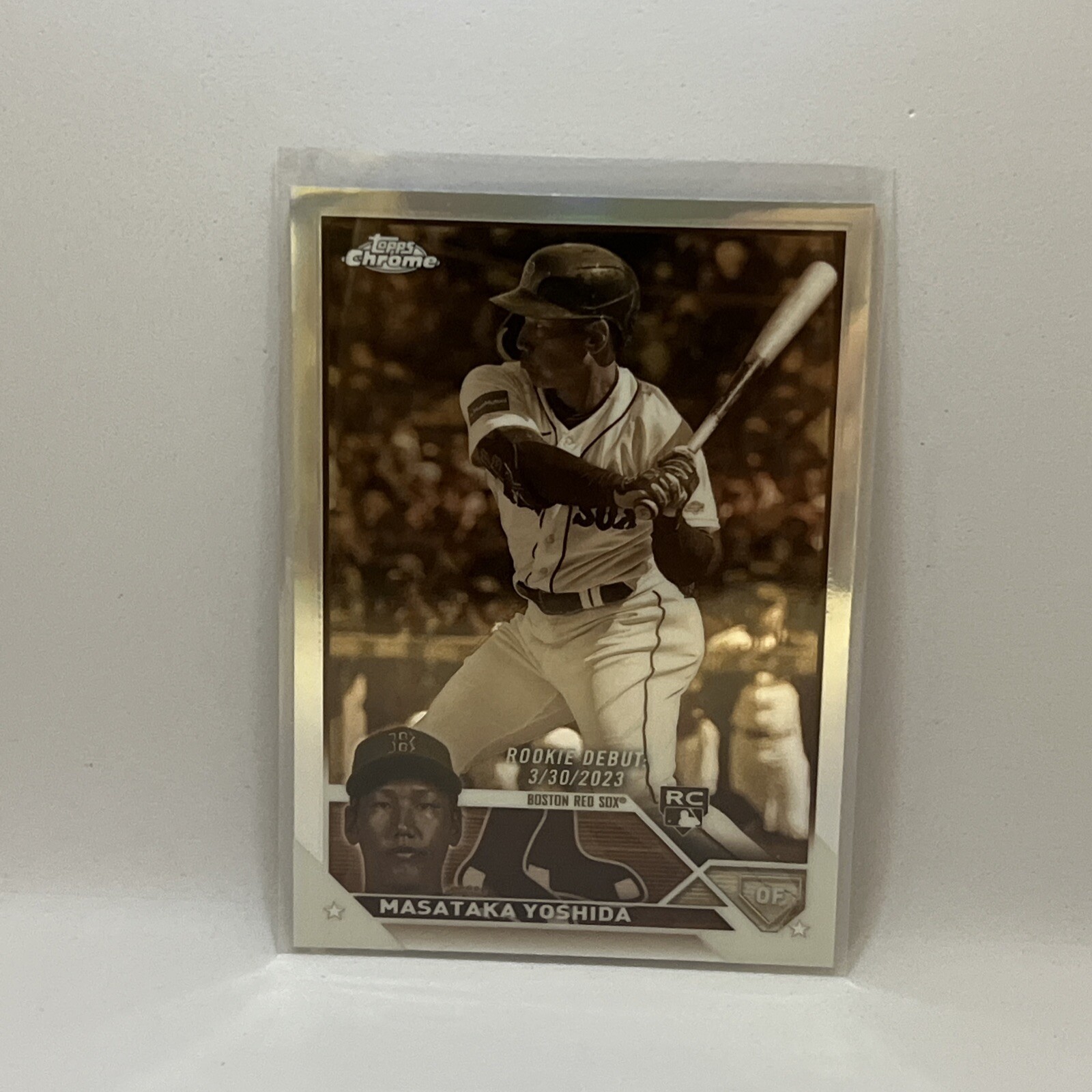 2023 Topps Chrome Update Masataka Yoshida RC Debut Sepia Refractor Red Sox