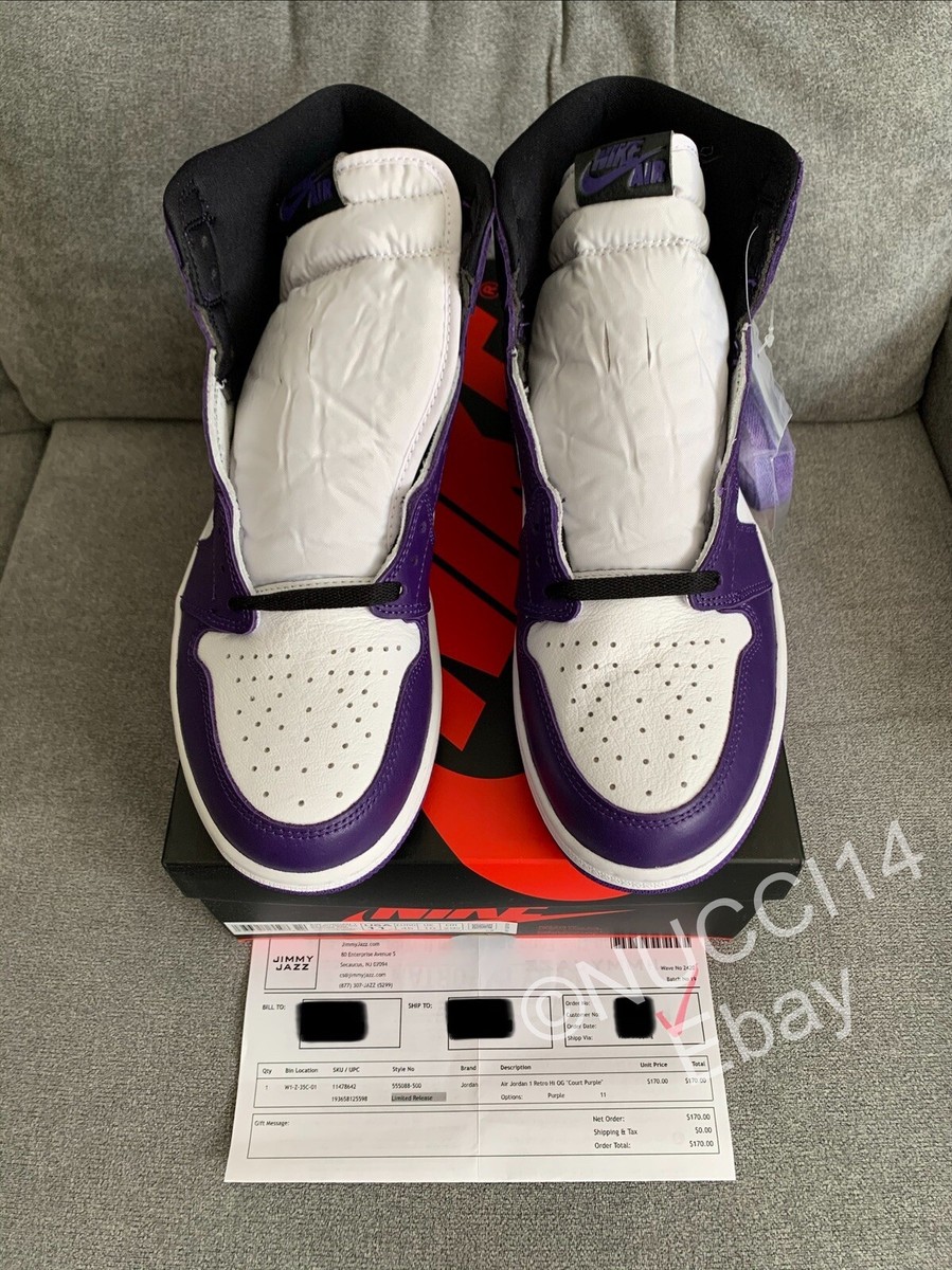 b*☆様 AJ1 OG court purple US11 29cm Size 11 - Jordan 1 Retro OG High Court Purple 2.0 for sale online